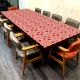 Wood and Resin Table Top in Red & White Colour